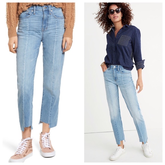 Madewell Denim - Madewell Cruiser Pieced High Waist Jeans